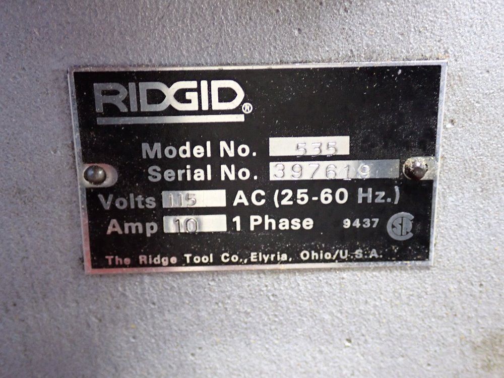 Ridgid Pipe Threader - 535
