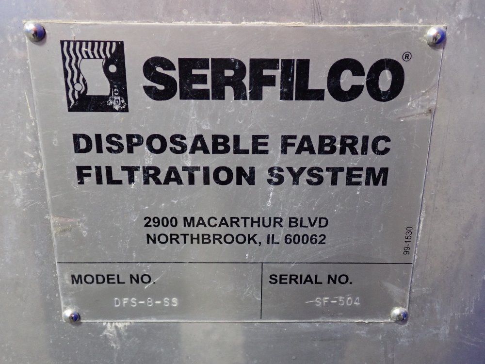 Serfilco 40" X 33" Disposable Fabric Filtration System - Dfs-8-ss