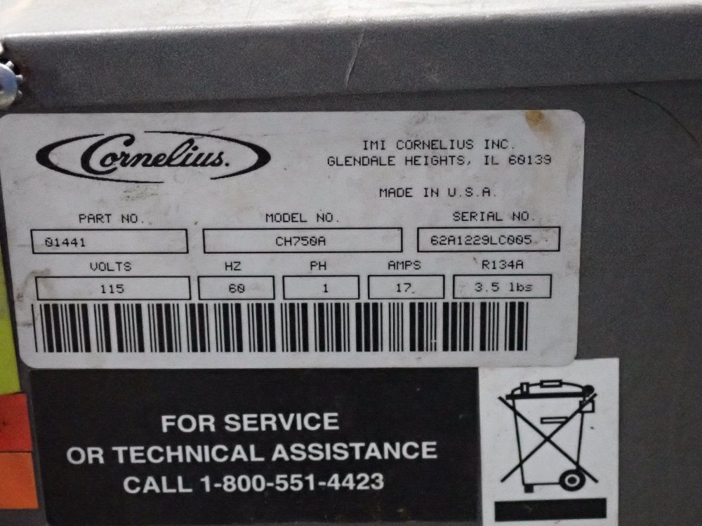 Remcor/cornelius Chiller - Ch750a