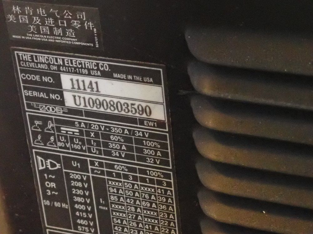 Lincoln Welder - Powerwave 355m