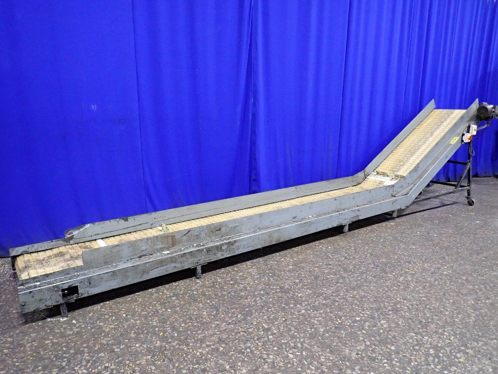 Laros Approx 146" X 26" Incline Belt Conveyor - E-527p-300-14.00-84-30