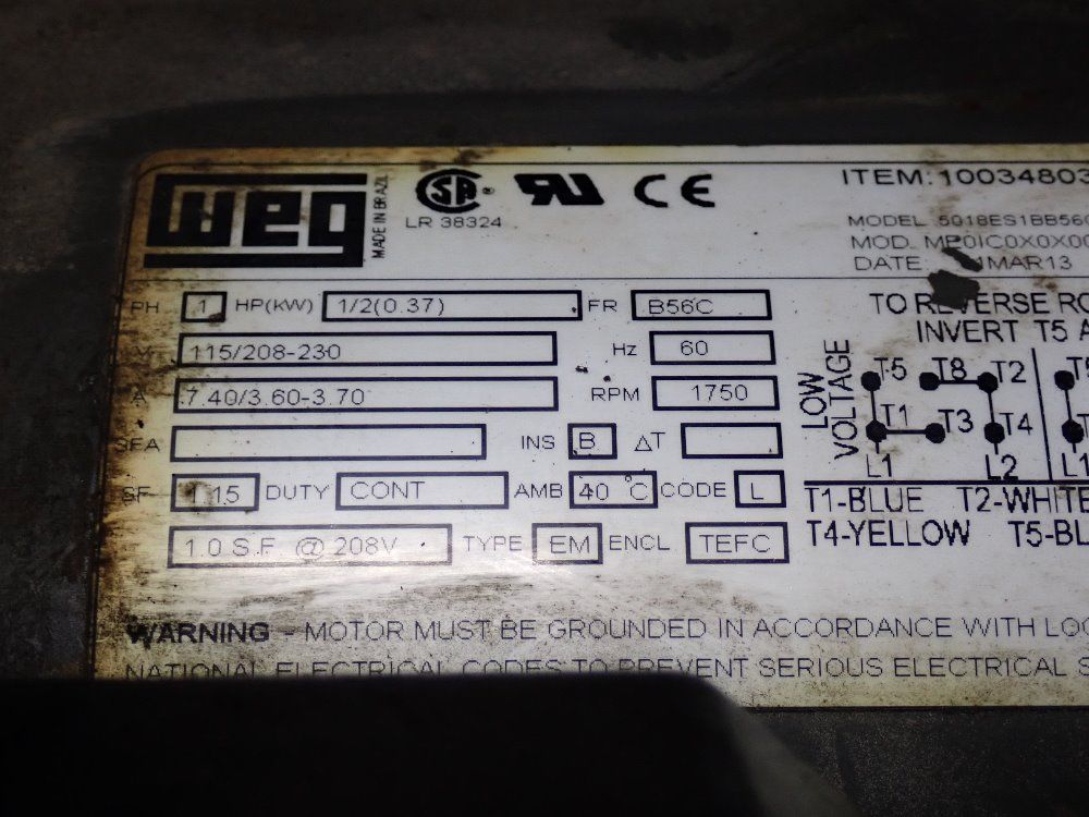 Laros Approx 146" X 26" Incline Belt Conveyor - E-527p-300-14.00-84-30