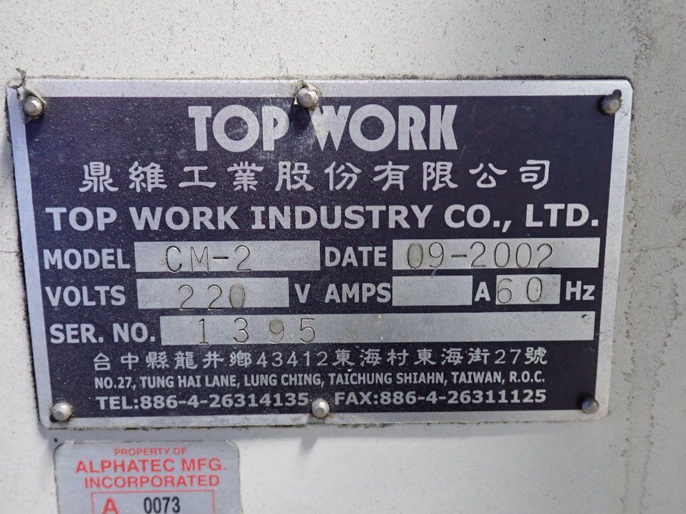 Top Work Tool Grinder