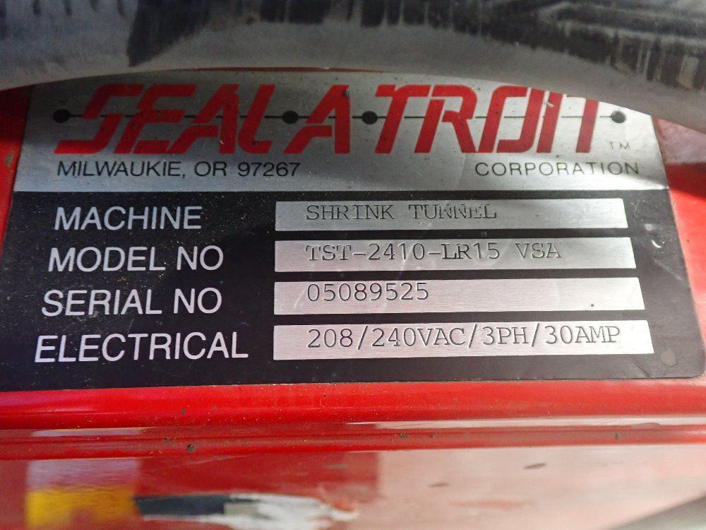 Seal A Tron Corrp. Shrink Tunnel W/l Bar Sealer - Tst-2410-lr15-vsa