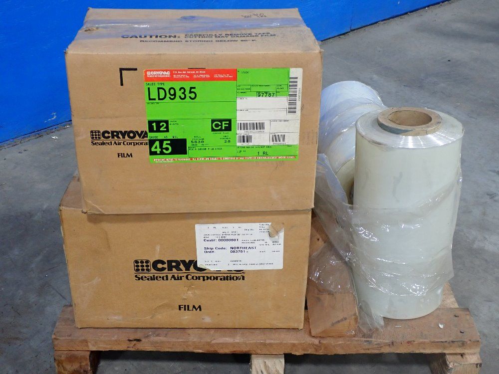 Cryovac Sealed Air Corp 12"w & 14"w/ 5830 Sq Ft Plain Shrink Film