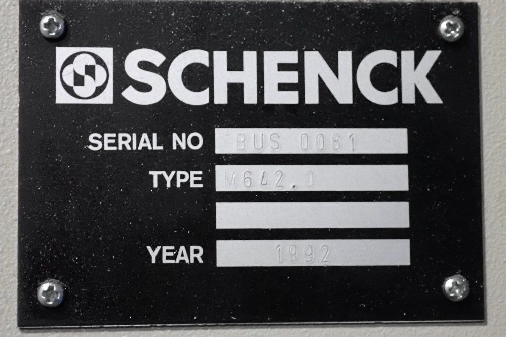 Schenck Balancing Machine - 110 Rbbe