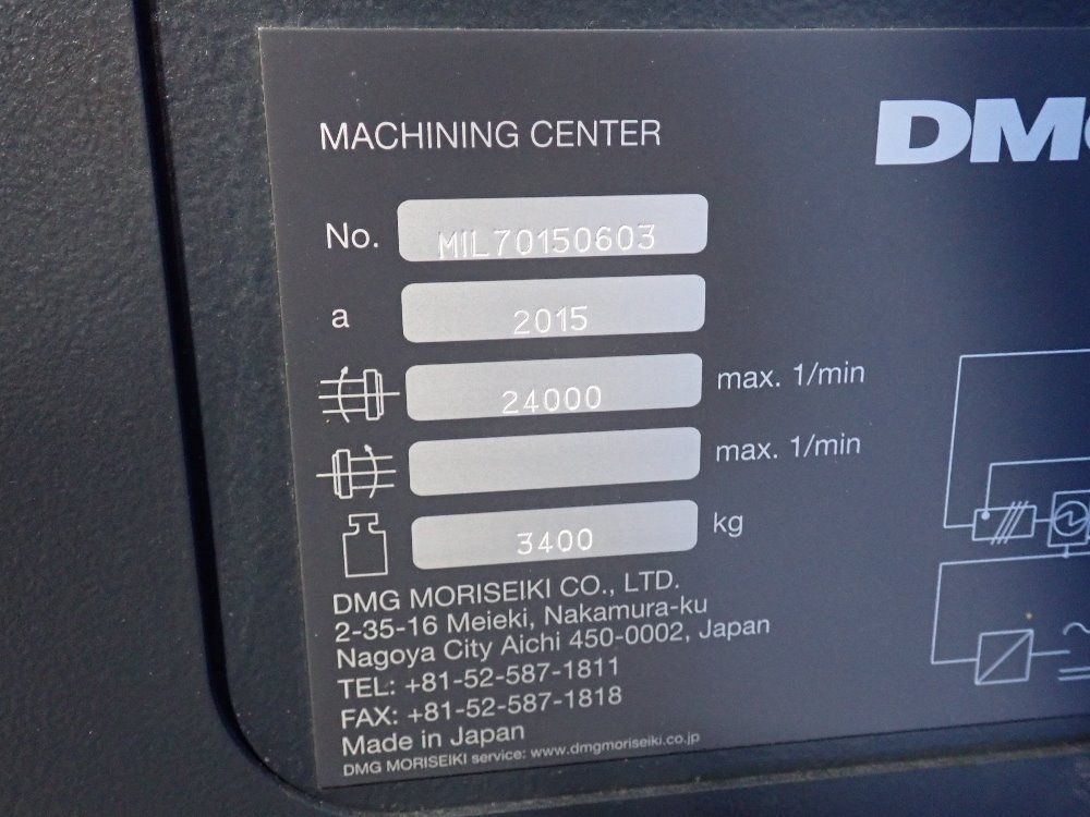 Mori Seiki 16 1/2" X 33" Cnc Vmc - Milltap 700