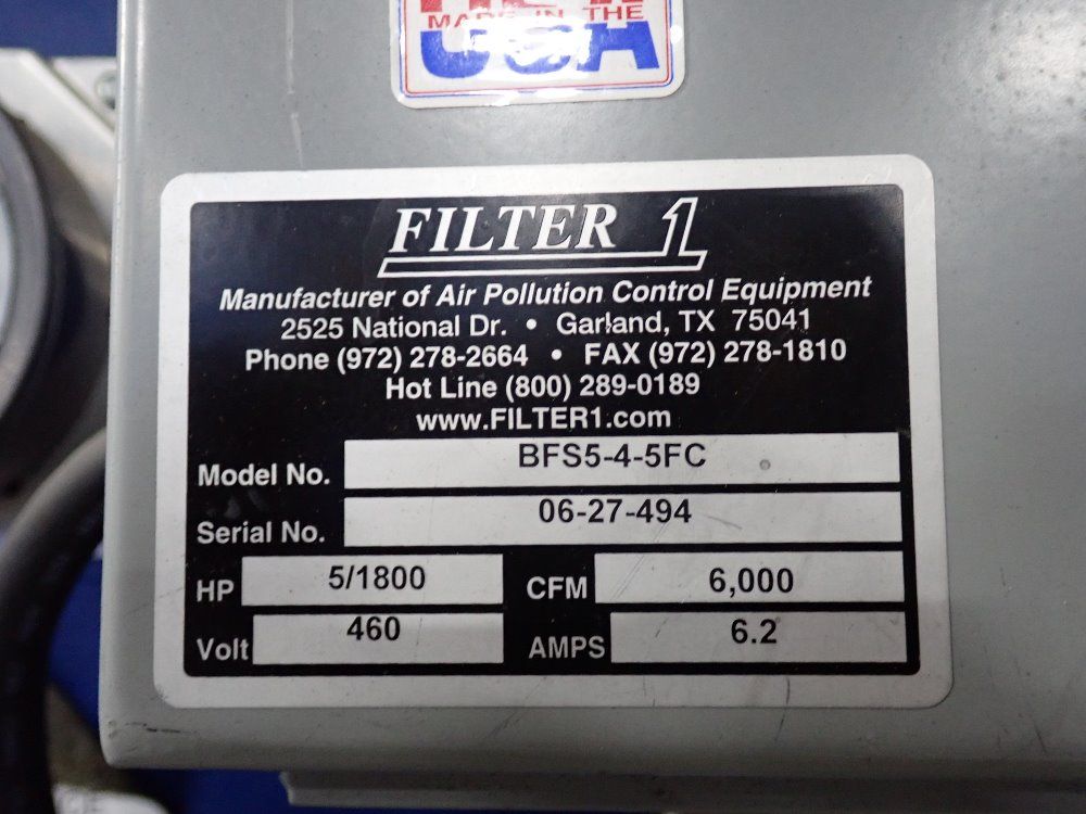 Filter 1 Downdraft Table - Bfs5-4-5fc