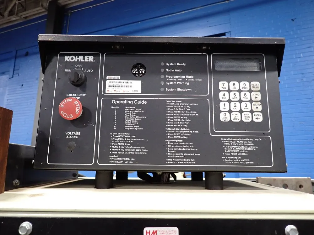 Kohler 400 Kw Generator