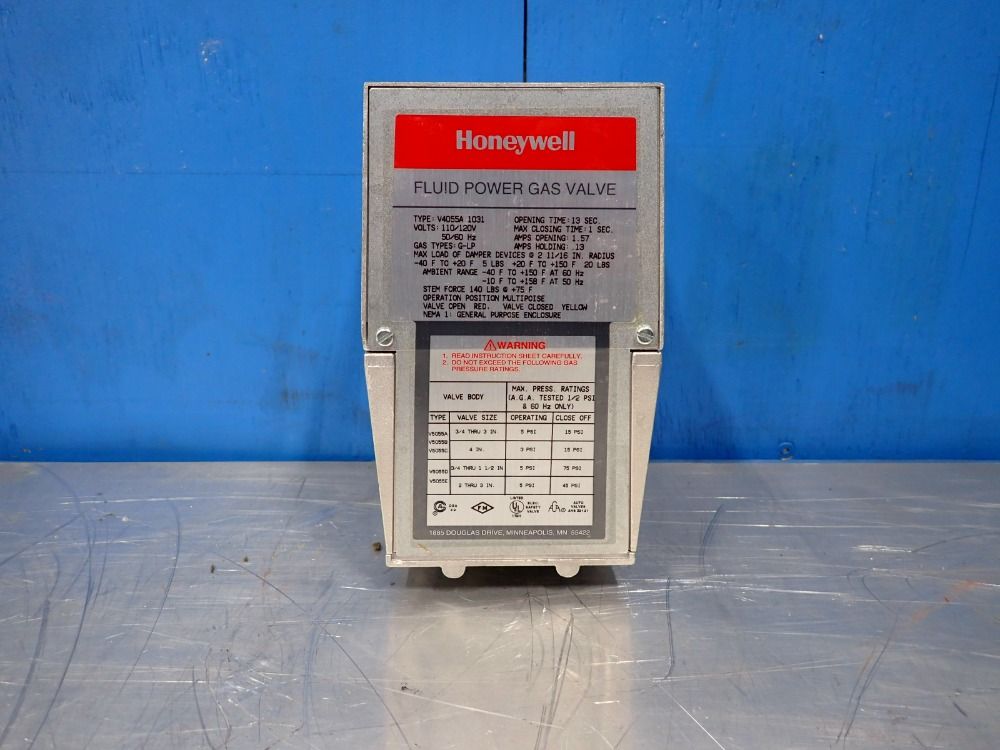 Honeywell Fluid Power Gas Valve - V4055a10313