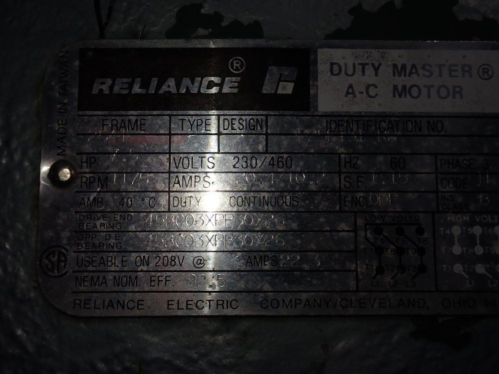 Square Cogswell 7.5 Hp Rotary Vane Pump