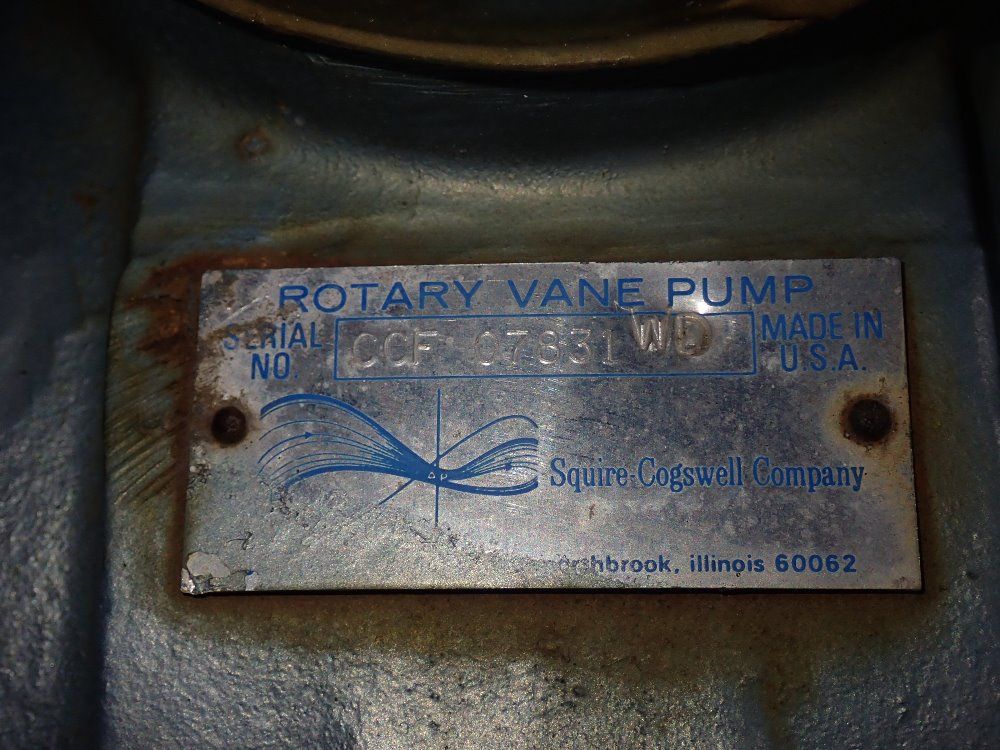 Square Cogswell 7.5 Hp Rotary Vane Pump