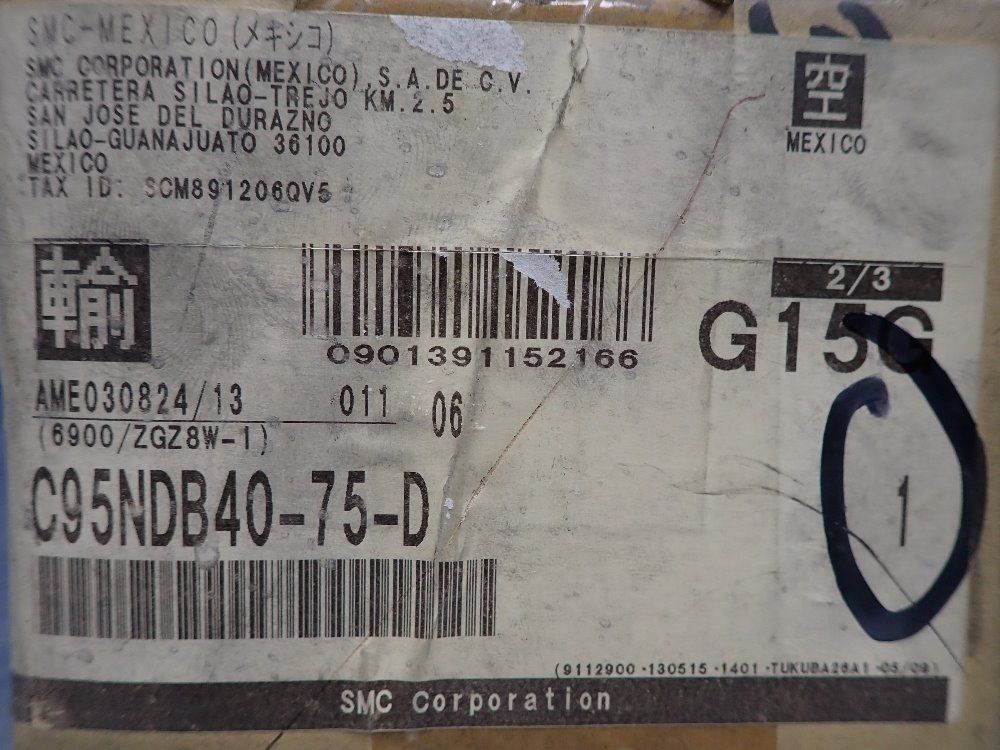 Smc 1.57" Bore Tie Rod Cylinder - C95ndb40-75-d