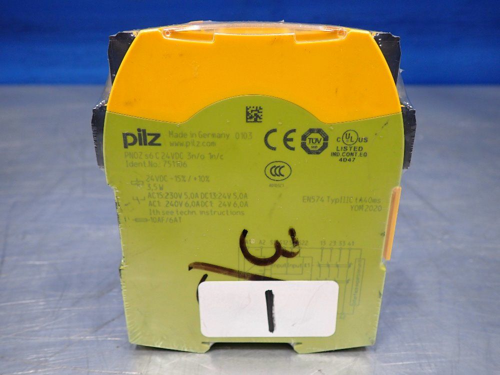 Pilz Automation 24vdc Safety Relay - Pnoz S6 C 24vdc 3n/o 1n/c