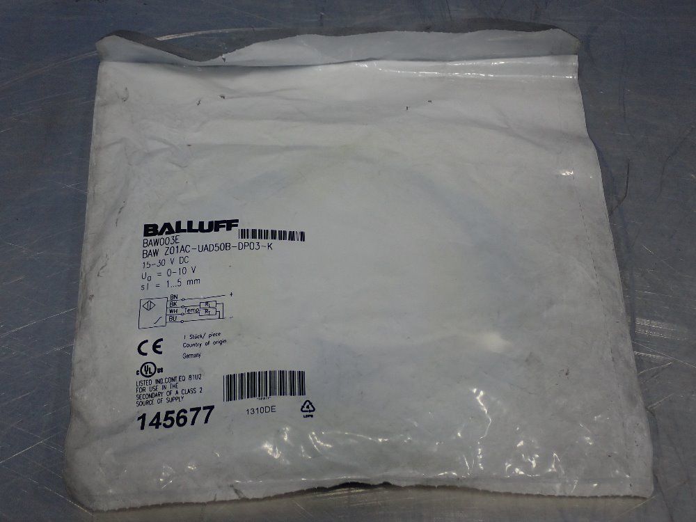 Balluff Inductive Distance Sensor - Baw003e