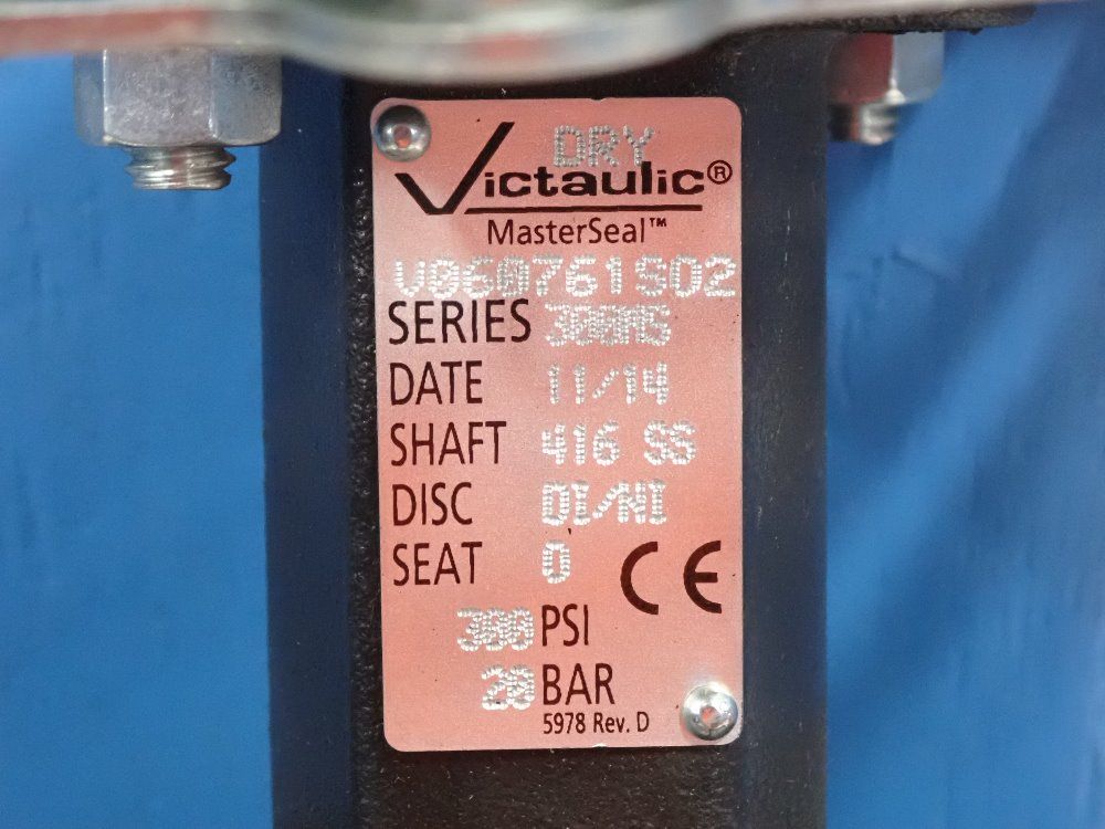 Victaulic 6", 300psi Butteryfly Valve - V060761s02