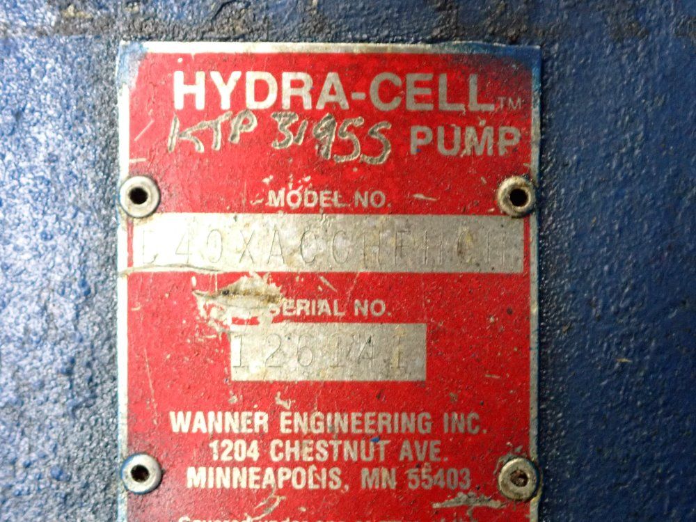 Hydracell/wanner Pump - D40xacchfhch