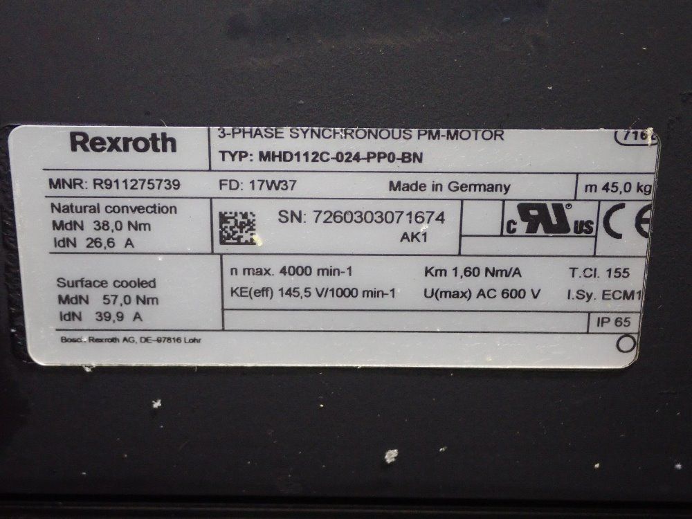 Rexroth Servo Motor - R911275739