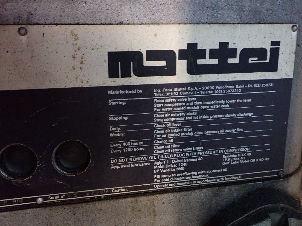Mattei Air Compressor - Ems 500
