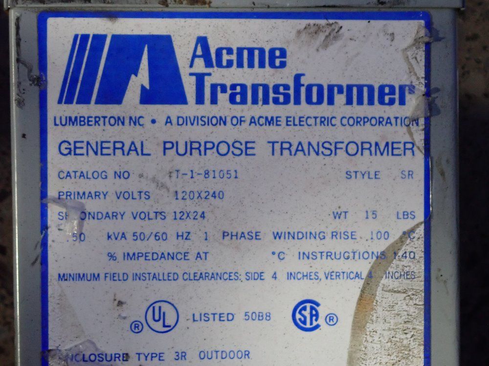 Acme 50 Kva Transformer - T-i-81051