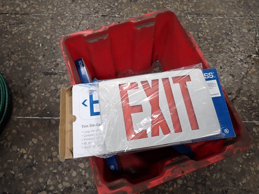 Used Compass LED Exit Signs | HGR Industrial Surplus