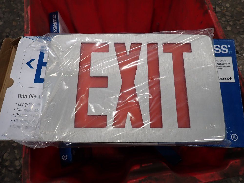 Used Compass LED Exit Signs | HGR Industrial Surplus