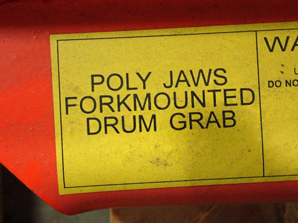 Uline Poly Jaws Forkmoubted Drum Grab