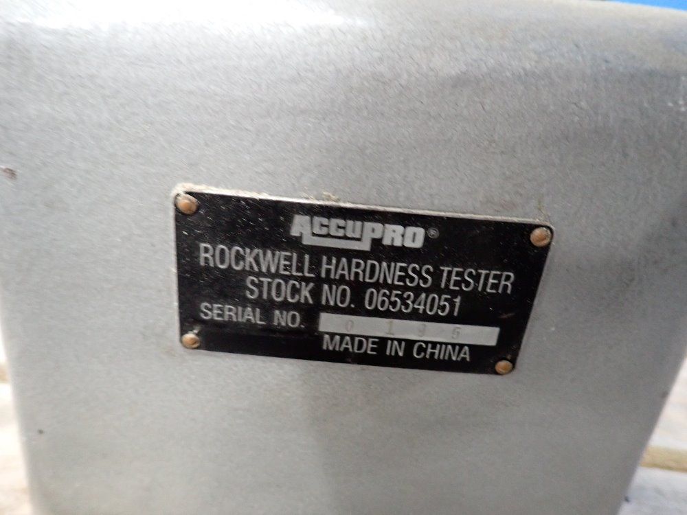 Used Accupro Rockwell Hardness Tester HGR Industrial Surplus