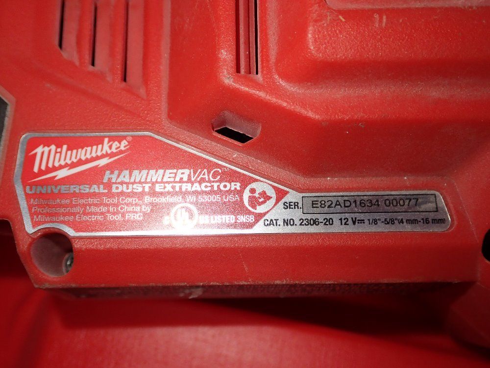 Used Milwaukee Hammervac HGR Industrial Surplus