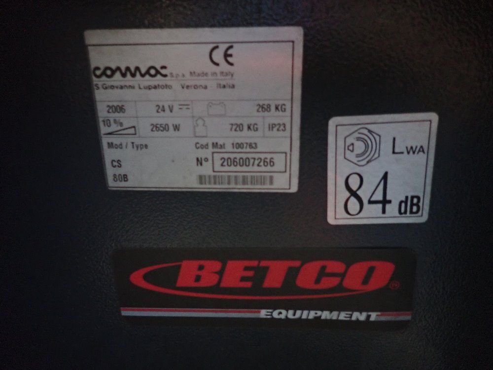 Betco Equipment 2006 Betco Equipment Cs80b Floor Sweeper Machine