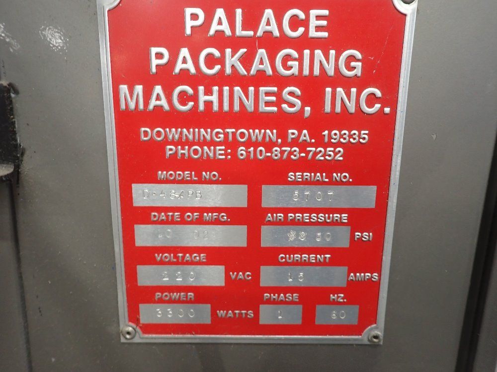 Palace Packaging 2002 Palace Packaging D48xpb Parallel Orienting Belt Assembly
