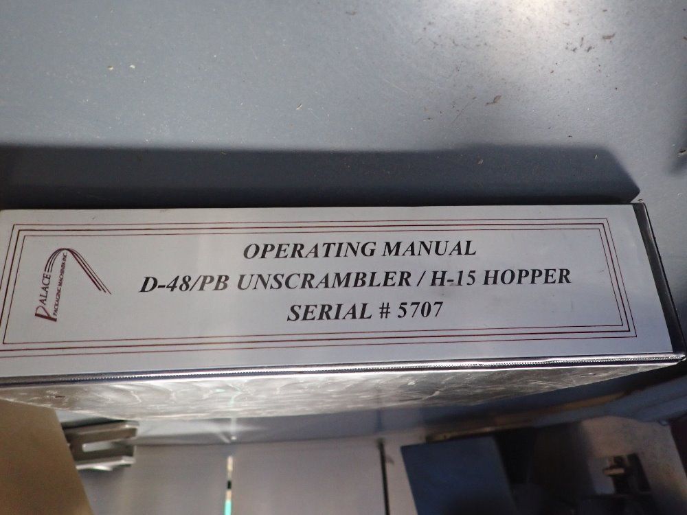 Palace Packaging 2002 Palace Packaging D48xpb Parallel Orienting Belt Assembly