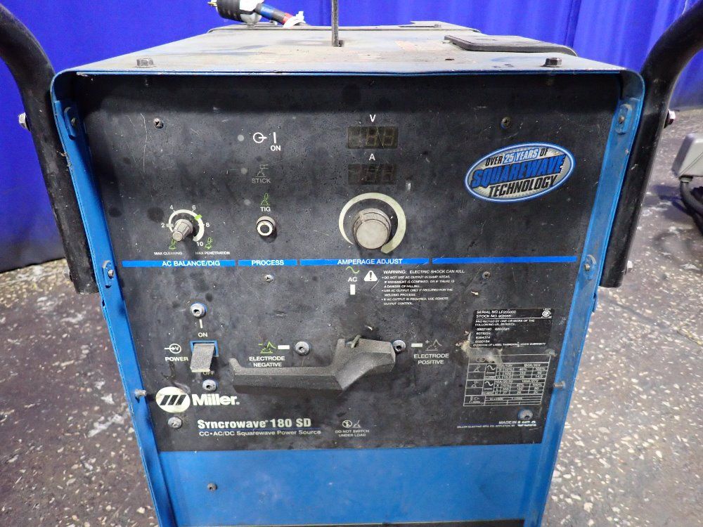 Miller Miller Syncrowave 180 Sd Welder