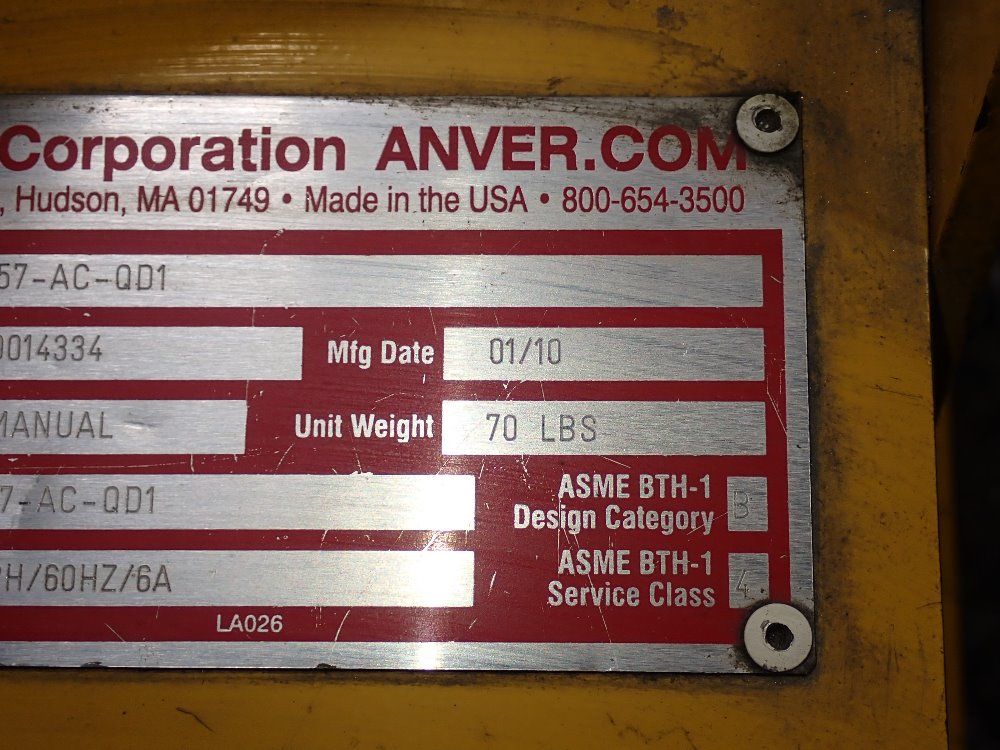 Used Anver Vacuum Lifter | HGR Industrial Surplus