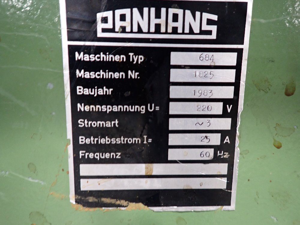 Panhans 1983 Panhans 684 Table Saw - 684