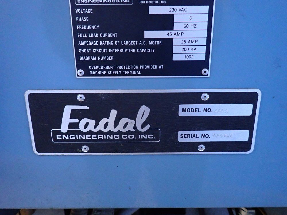 Fadal Fadal Vmc4020ht  9061 Cnc Vmc