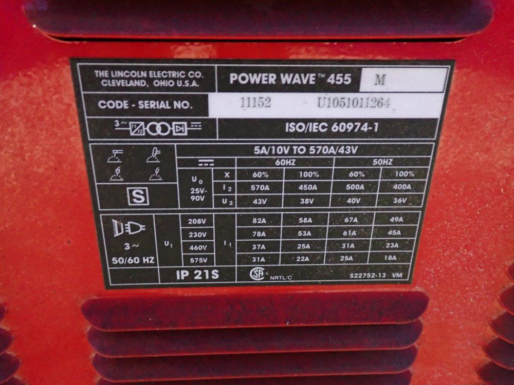 Lincoln Electric Power Wave 455m