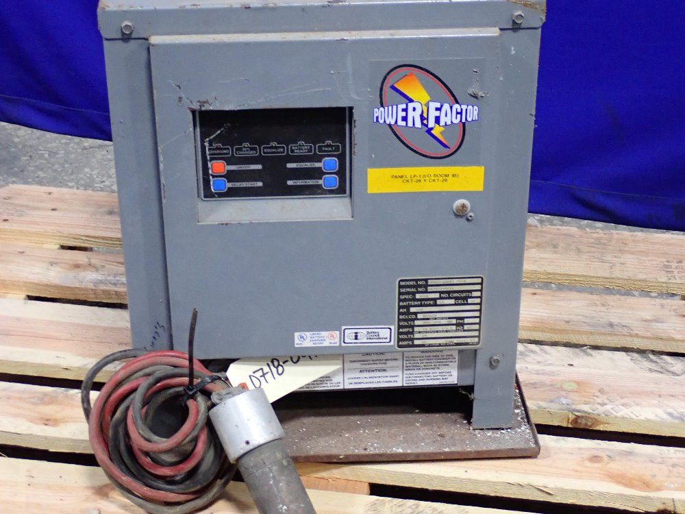 Used Power Factor Battery Charger HGR Industrial Surplus