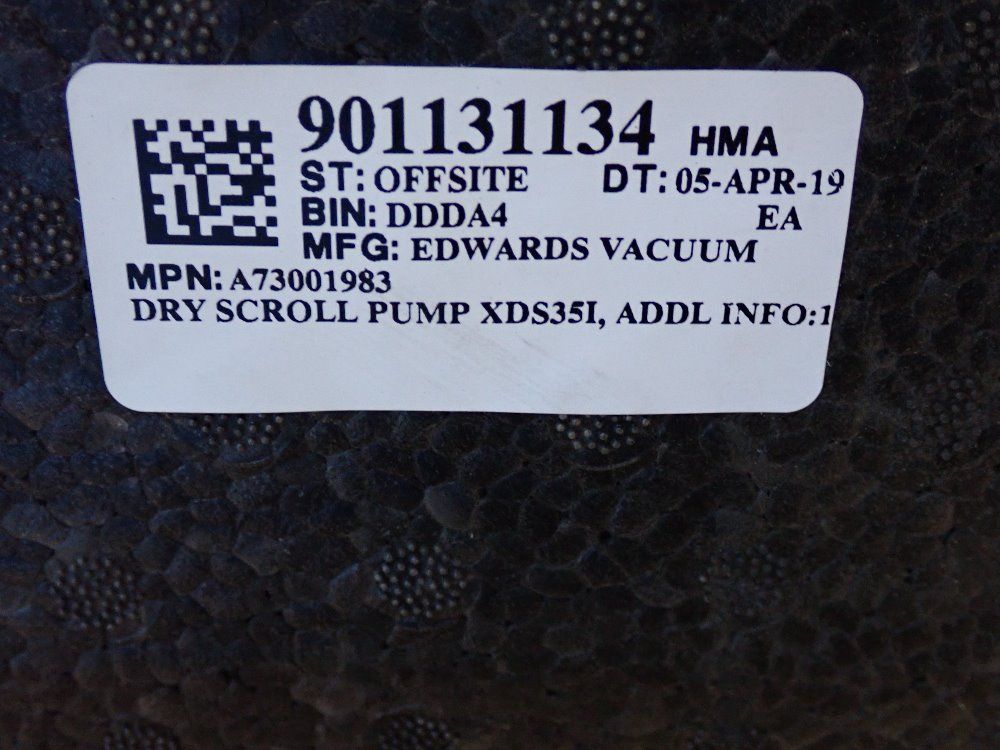 Edwards Edwards Xds35 Vacuum Pump