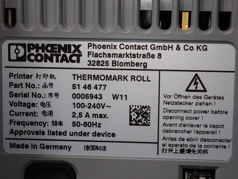 Phoenix Contact Label Printer