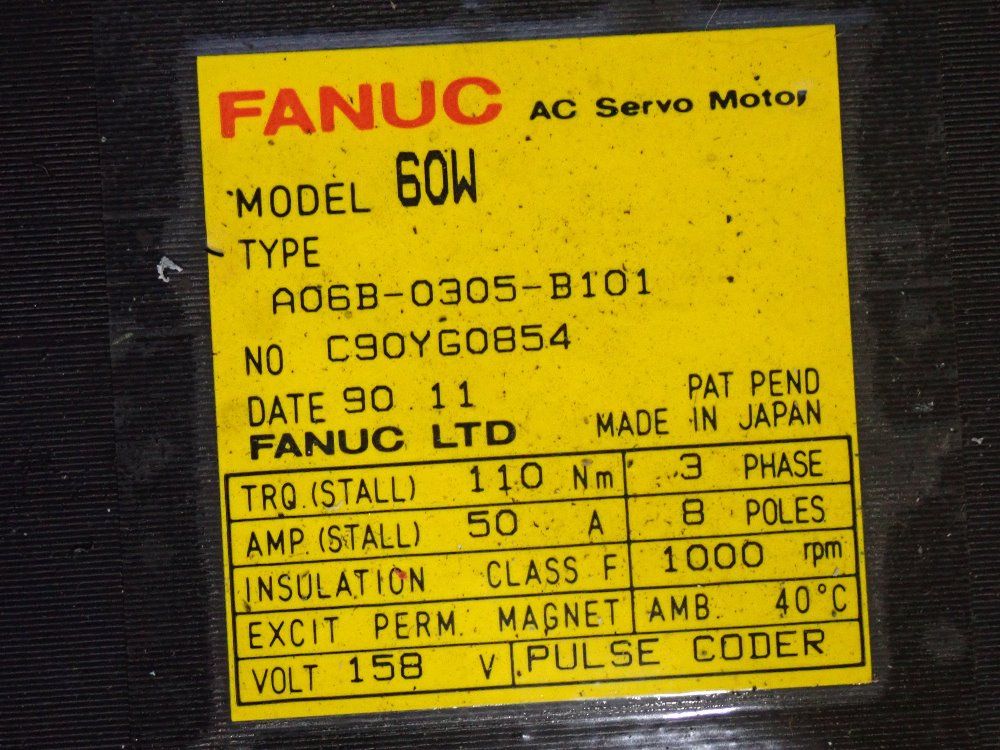 Fanuc Ac Servo Motor