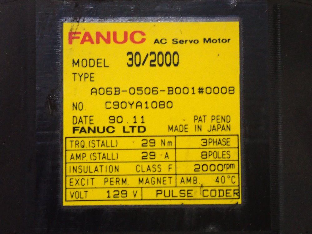 Fanuc Ac Servo Motor