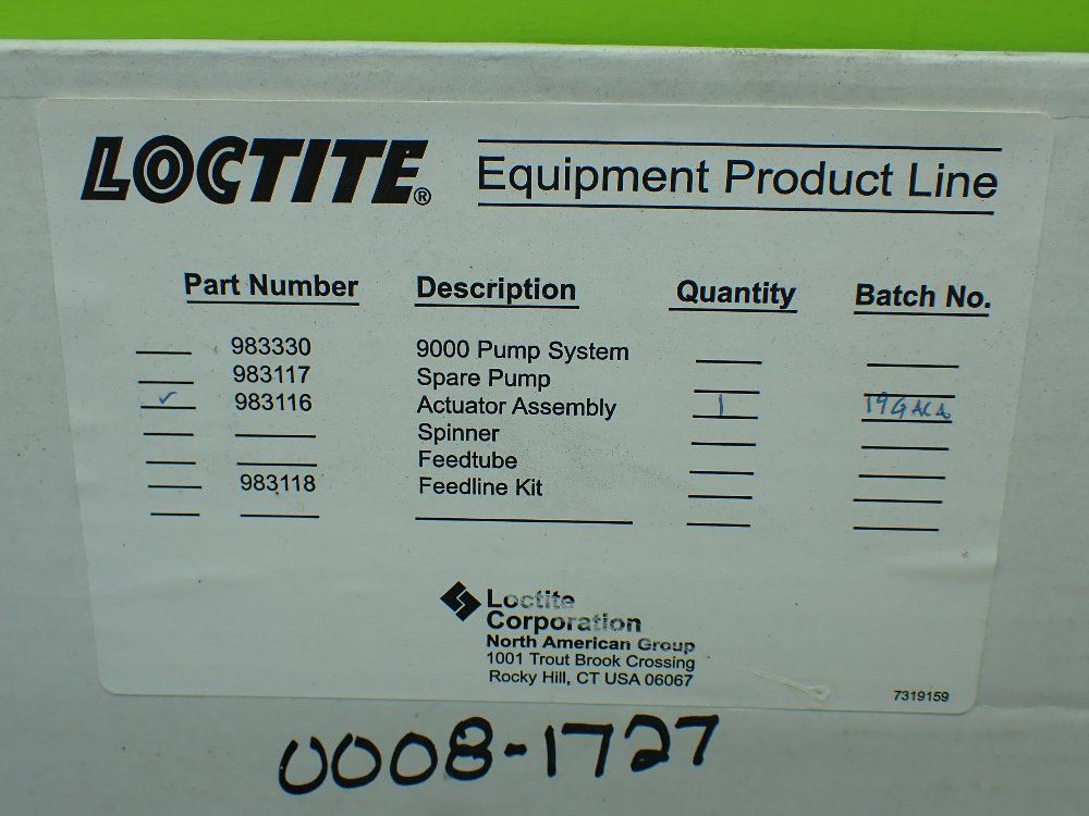 Loctite Rotospray Pump Actuator Assembly. - 983116