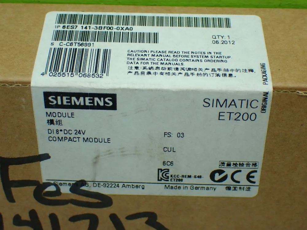 Siemens Simatic Et200 Compact Module Factory Sealed. - 6es7 141-3bf00-0xa0