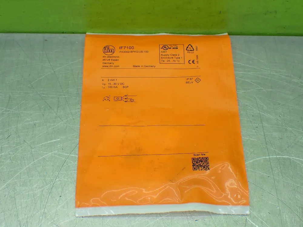 Ifm Ifk3002-bpkg/us-100 Inductive Sensor. - If7100