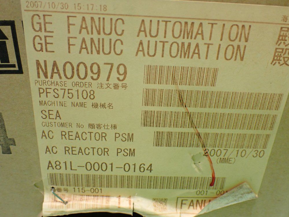 Ge Fancu Ac Reactor. - A81l-0001-0164