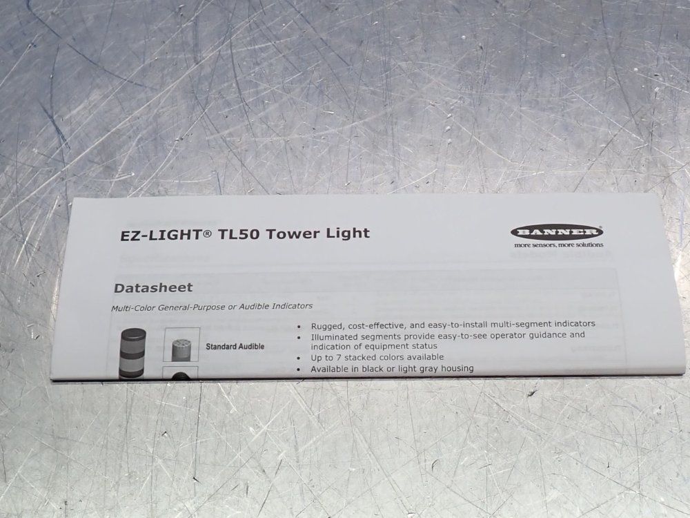 Banner 50mm Tower Light Unit - Tl50yrgaq