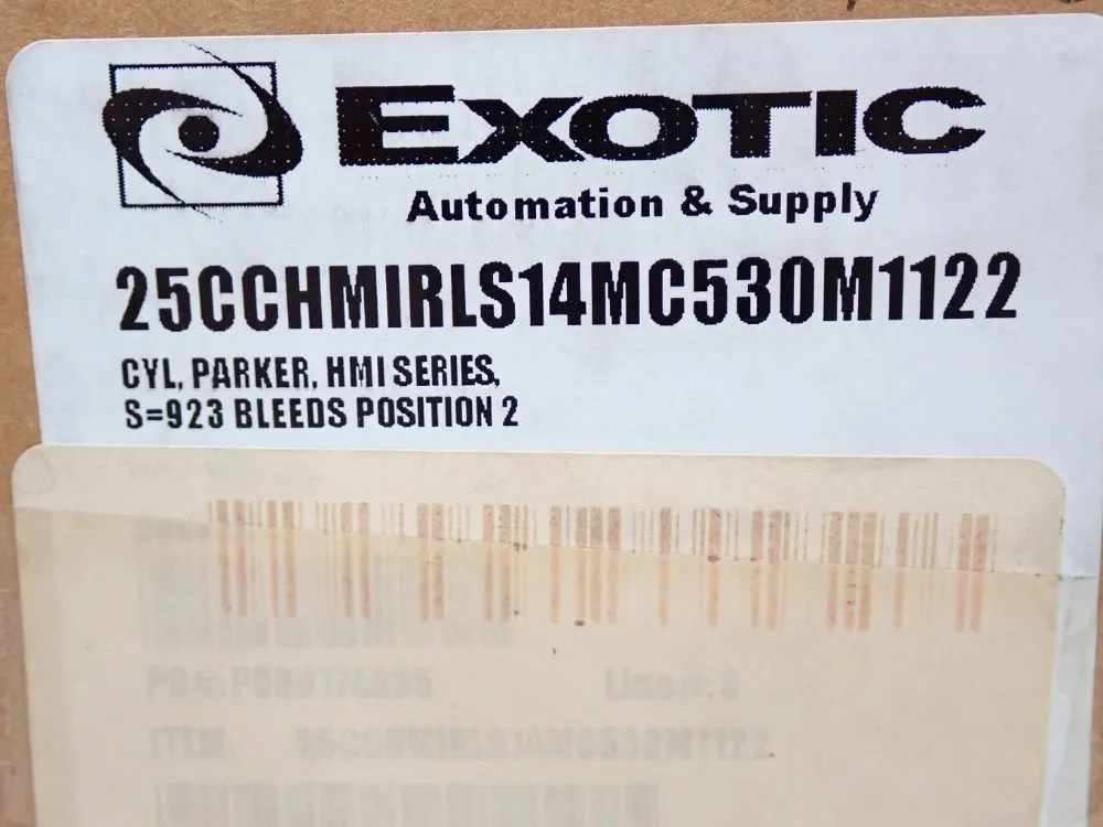 Exotic Automation & Supply Hydraulic Cylinder Parker Hmi Series - 25cchmirls14mc530m1122