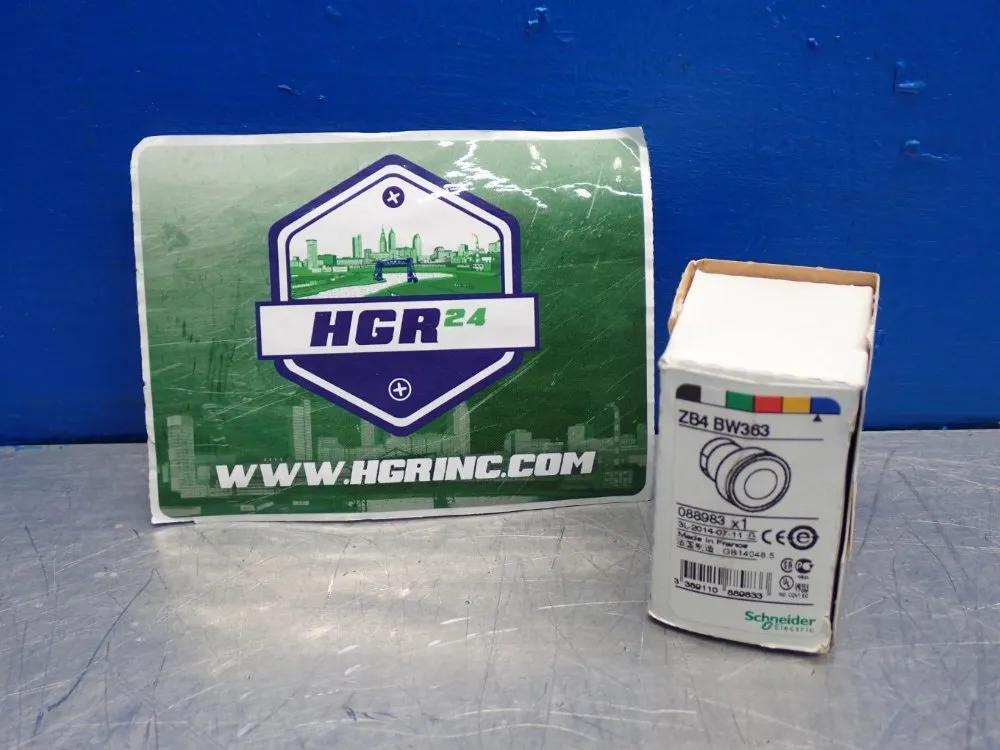 Schneider Electric 22mm Blue Push Button Switch Head - Zb4bw363