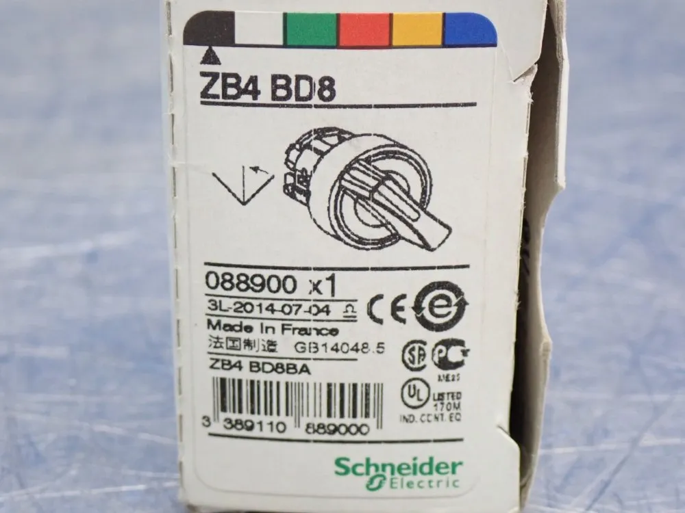 Schneider Electric 22mm Momentary Right To Center Selector Switch Head - Zb4bd8